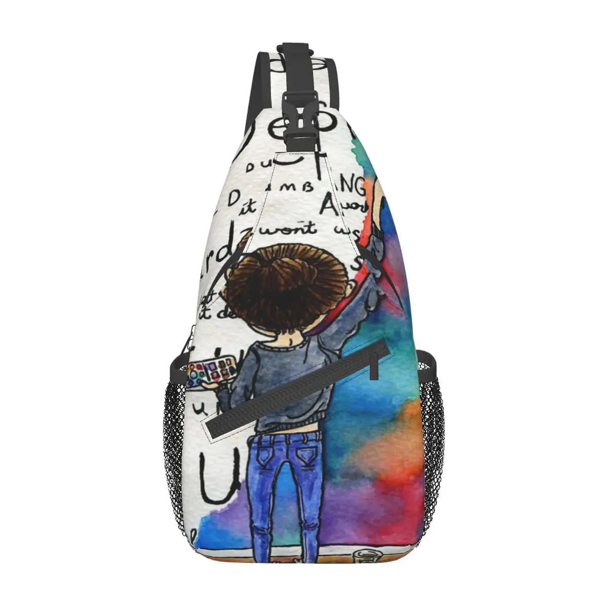 Always Keep Fighting Watercolor Painting Chest Bag Fashionable Large capacity Out Cross chest bag Multi-Style
Always Keep Fighting Watercolor Painting Chest Bag Fashionable Large capacity Out Cross chest bag Multi-Style