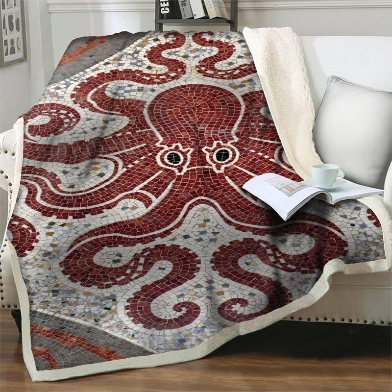 Octopus art Sherpa throw blankets for beds sofa chair animal pattern room decoration soft warm plush comfortable quilt nap cover
Octopus art Sherpa throw blankets for beds sofa chair animal pattern room decoration soft warm plush comfortable quilt nap cover