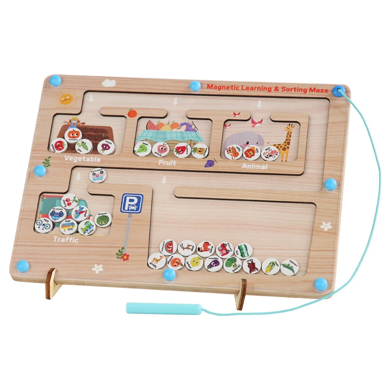 

Магнитная доска Монтессори, деревянная игрушка, животное, движение, познавательная игра, обучающие игрушки для детей, обучение мелким мотором