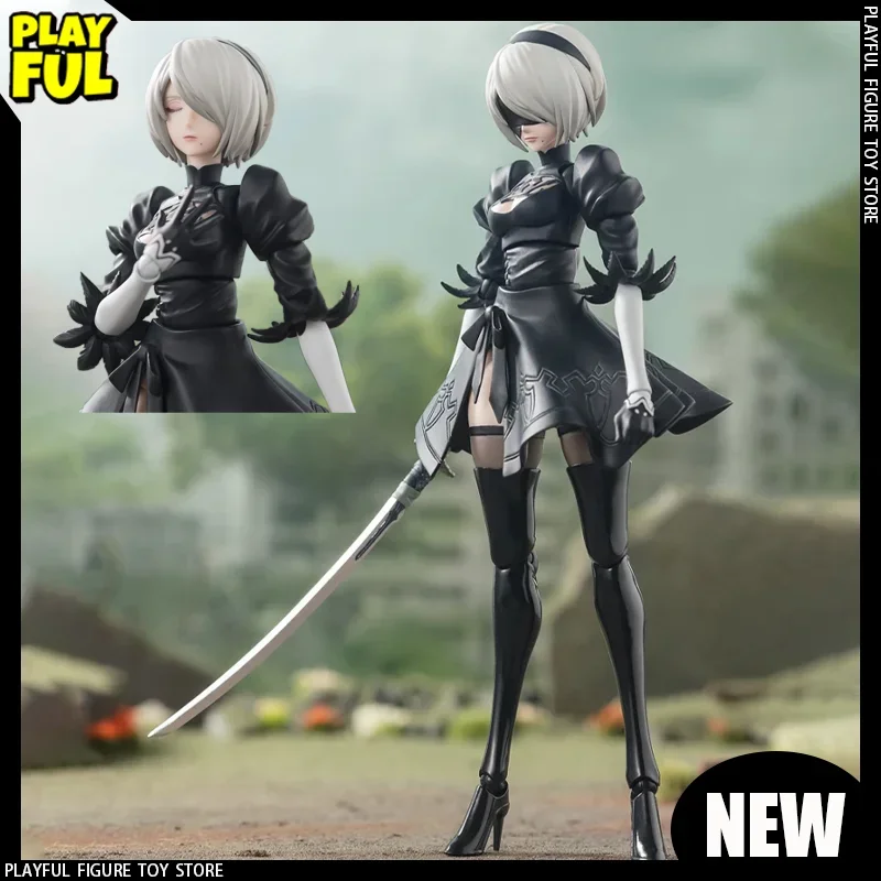 

Original In Stock 15cm Bandai S.H.Figuarts Nier Automata Yorha No.2 Type B Miss Movable Finished Product Action Figure Toys Gift