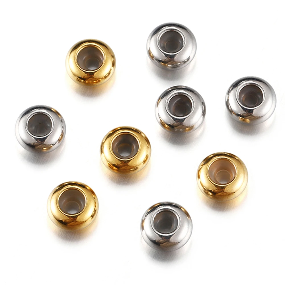 10pcs Stainless Steel Adjustment Beads Jewelry Design Bracelet Necklace Headwear Making Handmade DIY Accessories 6mm/8mm
10pcs Stainless Steel Adjustment Beads Jewelry Design Bracelet Necklace Headwear Making Handmade DIY Accessories 6mm/8mm