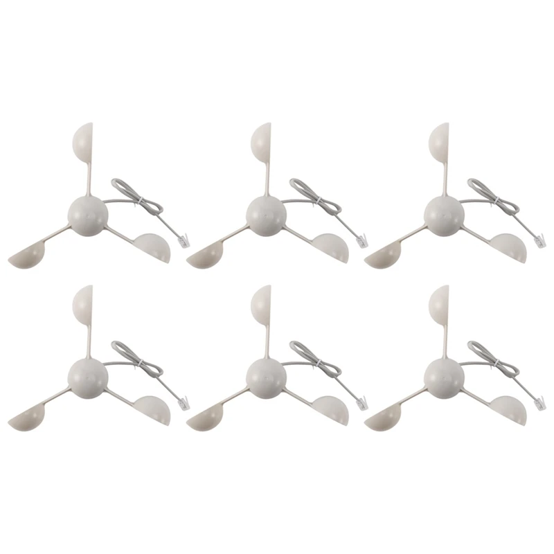 6X WH-SP-WS01 Anemometer Wind Speed Measuring Instrument Wind Speed Sensor Meteorological Instrument Accessories
6X WH-SP-WS01 Anemometer Wind Speed Measuring Instrument Wind Speed Sensor Meteorological Instrument Accessories