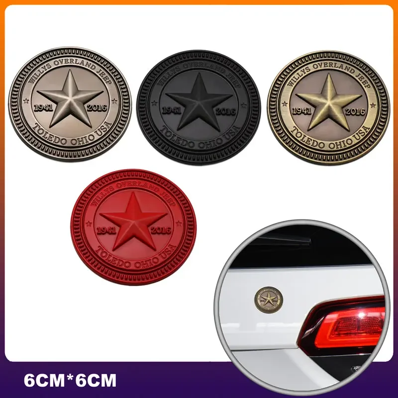 3D Metal 1941 Emblem Car Sticker Pentagram Badge Body Sticker For Jeep Wrangler Rubicon Compass Patriot Grand Cherokee
3D Metal 1941 Emblem Car Sticker Pentagram Badge Body Sticker For Jeep Wrangler Rubicon Compass Patriot Grand Cherokee