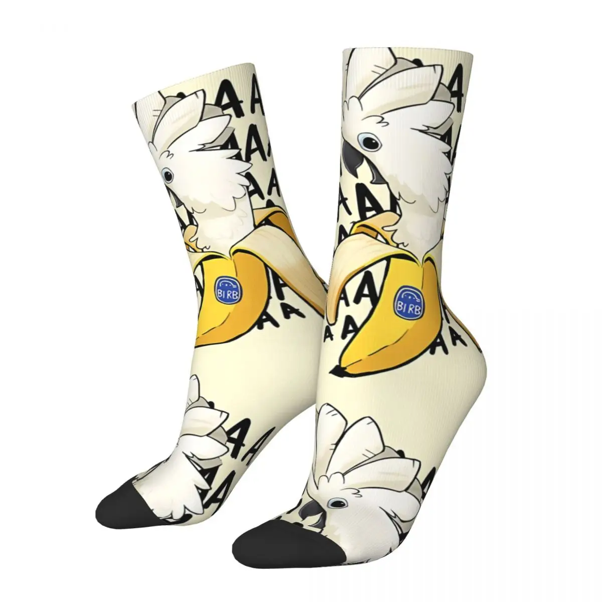 Vintage Cockatoo Banana Screaming Umbrella Men's Socks Parrot Pet Bird Unisex Harajuku Seamless Printed Funny Crew Sock Gift
Vintage Cockatoo Banana Screaming Umbrella Men's Socks Parrot Pet Bird Unisex Harajuku Seamless Printed Funny Crew Sock Gift