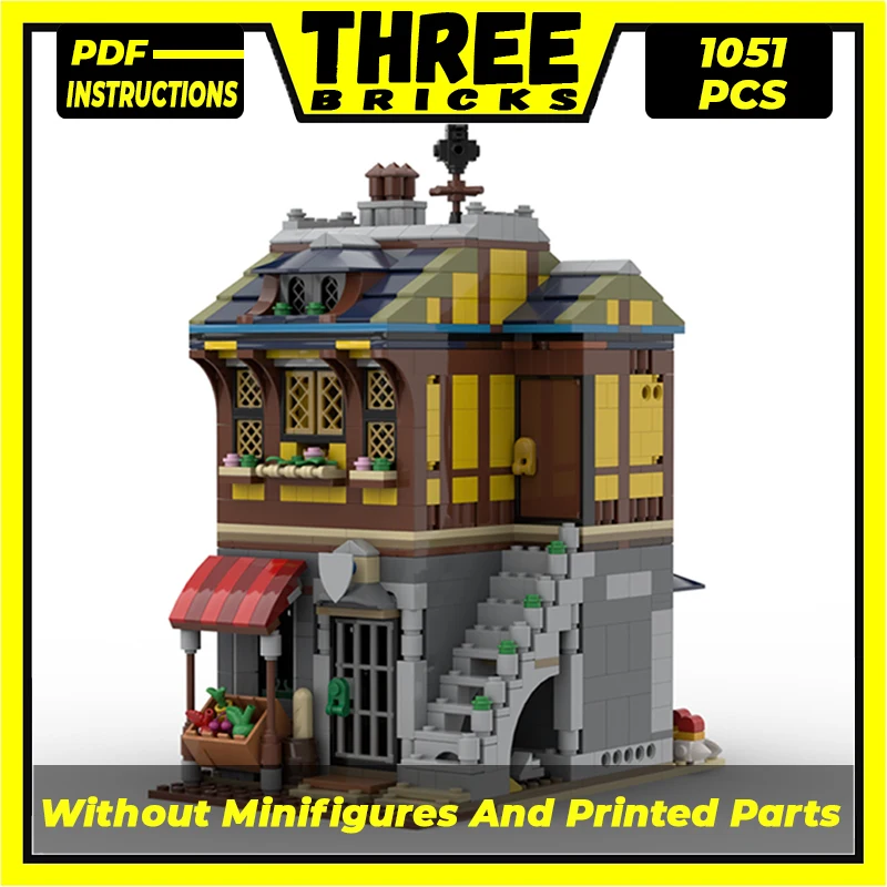 Moc Building Blocks Medieval Collection Merchant's House Technical Bricks DIY Assembly Construction Toys For Childr Holiday Gift
Moc Building Blocks Medieval Collection Merchant's House Technical Bricks DIY Assembly Construction Toys For Childr Holiday Gift