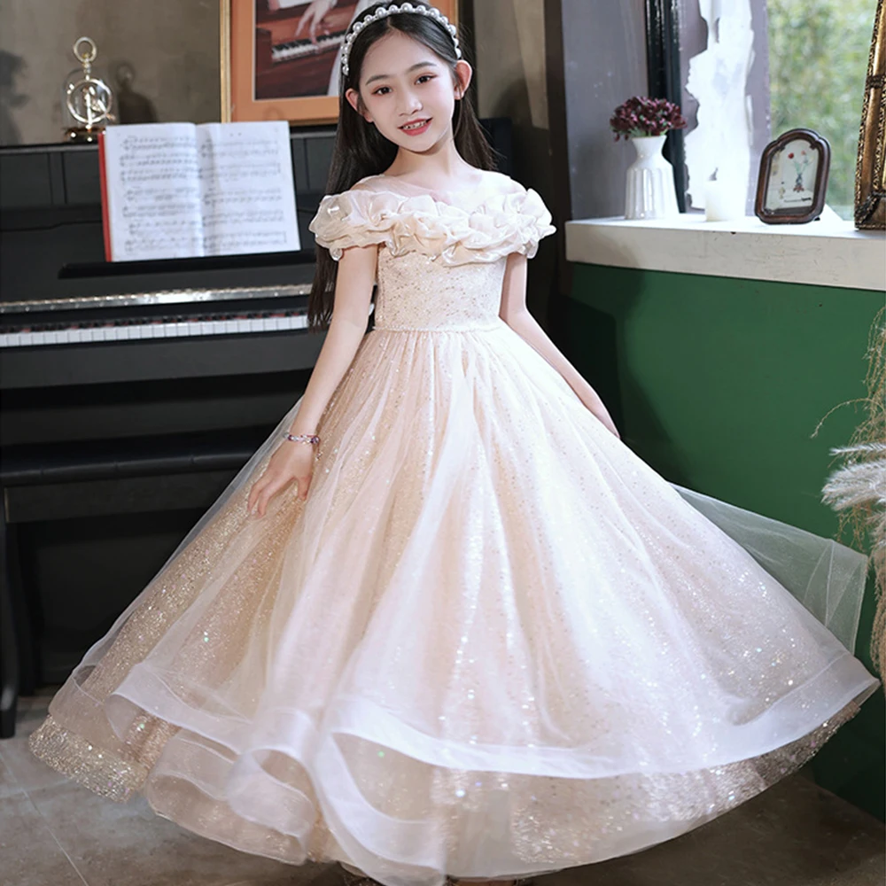 Exquisite 2024 New Flower Girl Dress For Princess With Hand Made Flowers A Line Ankle Length Evening Dresses With Soft Tulles
Exquisite 2024 New Flower Girl Dress For Princess With Hand Made Flowers A Line Ankle Length Evening Dresses With Soft Tulles