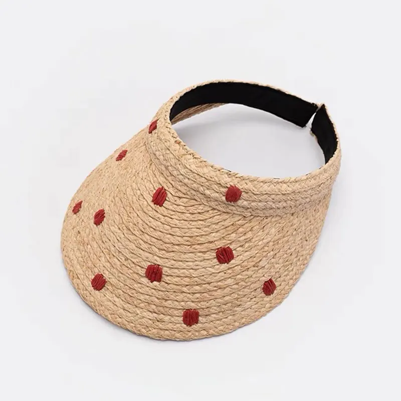 New Raffia Straw Visor Cap Accessories Sunshade Hat Outdoor Casual Hat Korean Fashion Designer Hat Beach Sun Hat Derbies Femme
New Raffia Straw Visor Cap Accessories Sunshade Hat Outdoor Casual Hat Korean Fashion Designer Hat Beach Sun Hat Derbies Femme