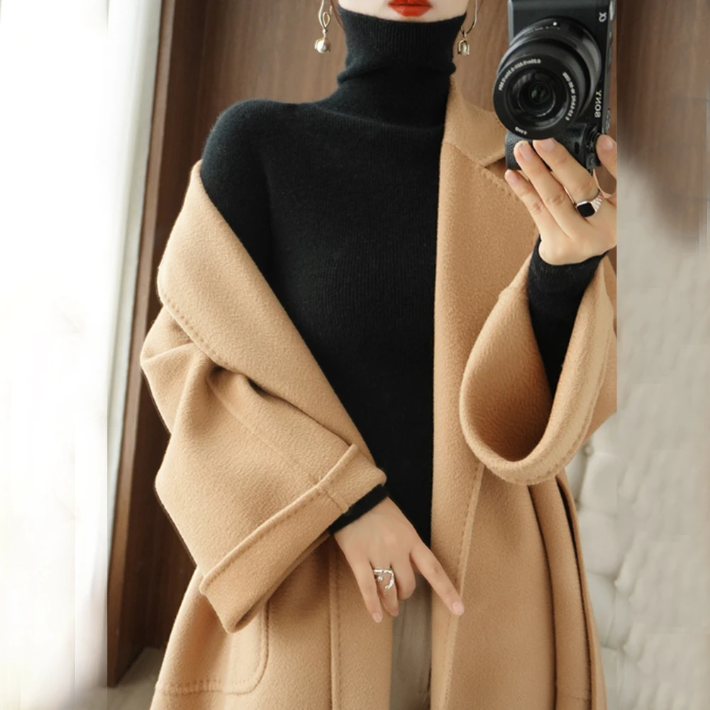 Women Autumn Winter Slim Fit Turtleneck Ribbed Sweater Plain Faux Cashmere Jumper Pullover Knitted Tops Solid Ladies Sweaters
Women Autumn Winter Slim Fit Turtleneck Ribbed Sweater Plain Faux Cashmere Jumper Pullover Knitted Tops Solid Ladies Sweaters