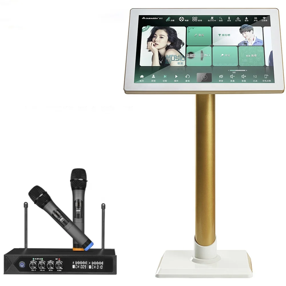 

InAndOn 19.5" X5 Karaoke System with Wireless Mic 6TB HDD Free Cloud Download KTV Machine Mega Vision Karaoke Player