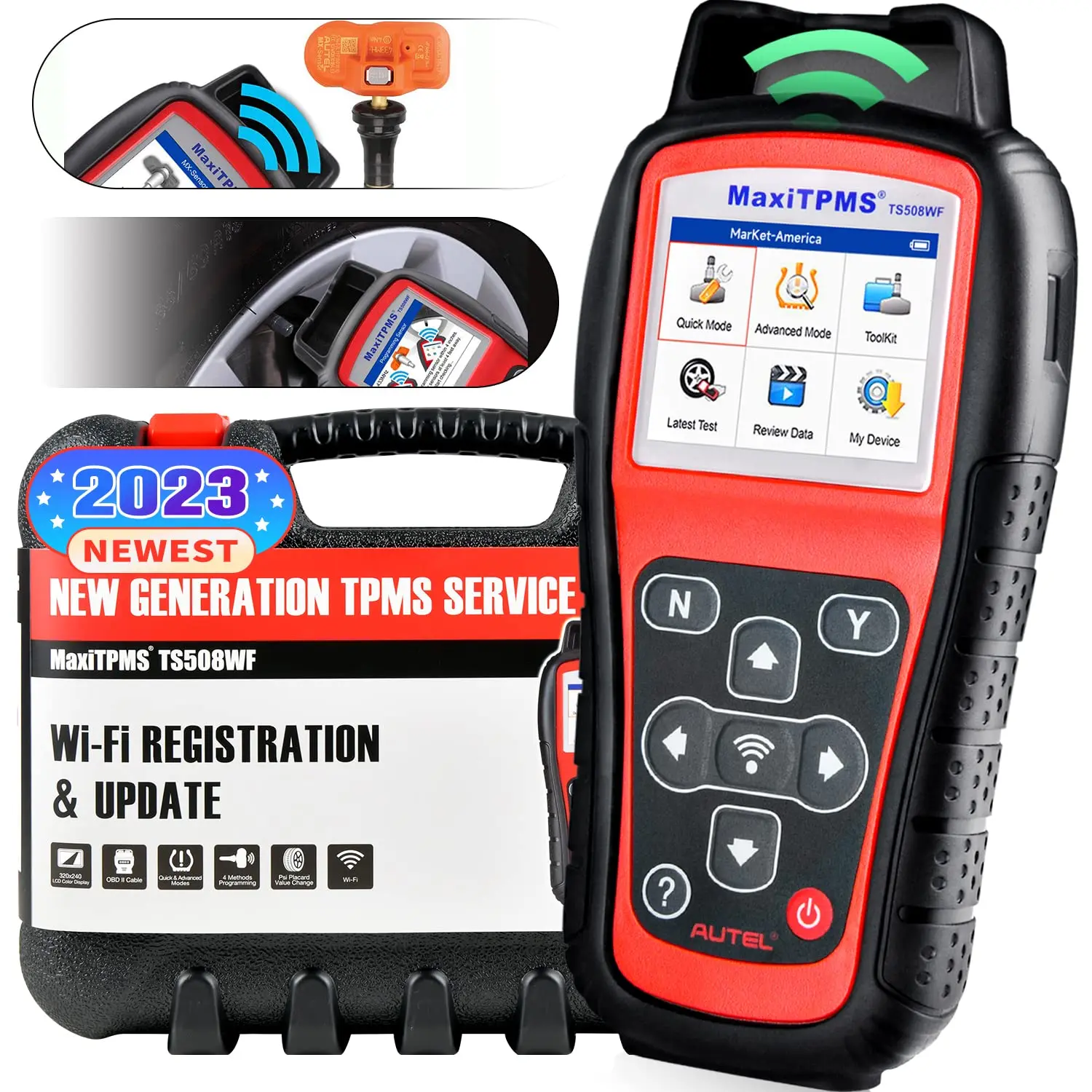 Autel TS508WF TPMS MX-sensor 315/433MHz Car Diagnostic WiFi Upgrade Programing Service Tool Tire Repair Program Activate Relearn
Autel TS508WF TPMS MX-sensor 315/433MHz Car Diagnostic WiFi Upgrade Programing Service Tool Tire Repair Program Activate Relearn