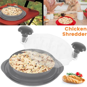 투명 뚜껑이 달린 닭 분쇄기, 인체 공학적 손잡이가 달린 미끄럼 방지 닭 가슴살 분쇄기, 고기 분쇄기, BPA 프리 상품 이미지