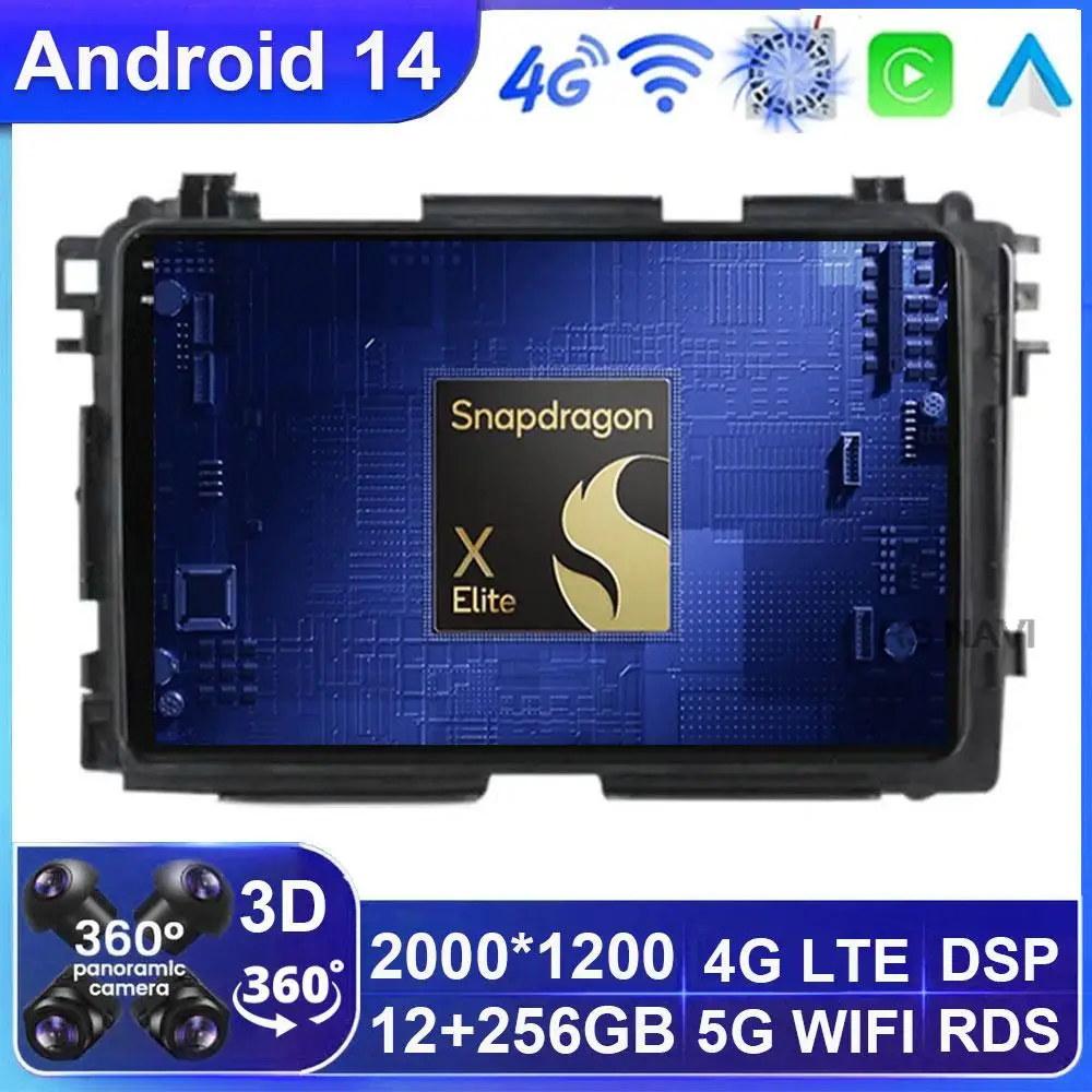 

Android 14 Car Rodio for Honda HR-V HRV XRV Vezel 2013 - 2019 Carplay Auto MultimediaVideo Player Navigation Head Unit WIFI+4G