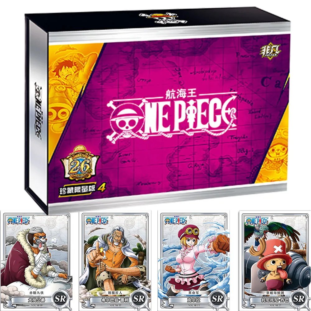 

One Piece 26th Anniversary Collection Limited Edition Card Box Anime Characters Luffy Nami periphery Series Kids Game Toys Gifts