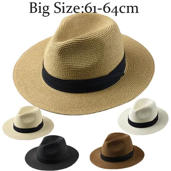 Fashion Summer Straw Men's Sun Hats Fedora Trilby Gangster Cap
