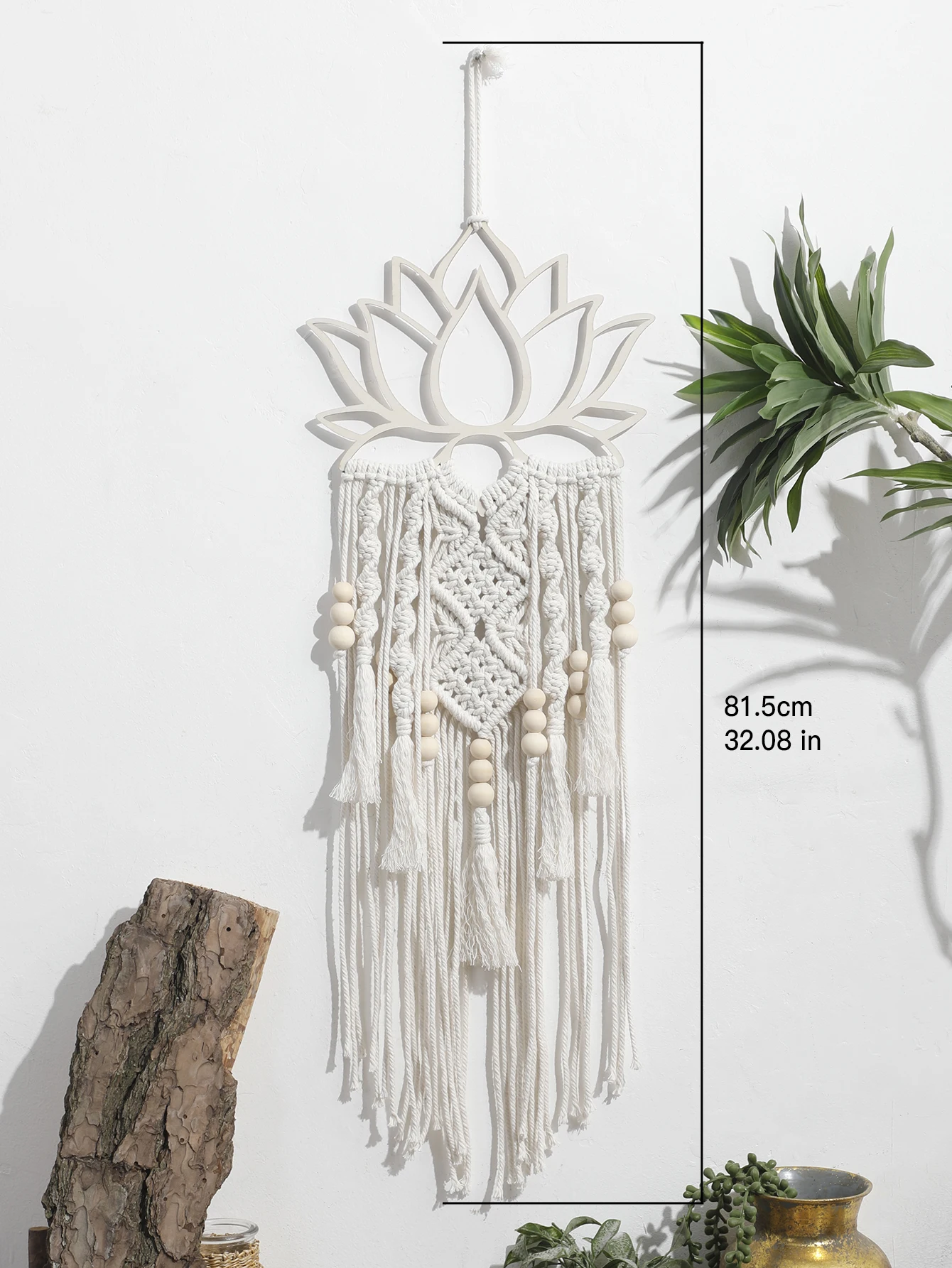 Lotus Macrame Tapestry Wall Art - Boho Aesthetic Room Decor 2 S501e818ef2494199a622203a0f7636b5y
