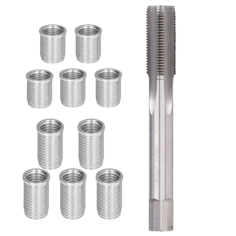 10PCS Thread Hole Repair Tools Metal M10 X 1.0 Die Nuts & M12X1.0 Tap Set For Restoring Damaged Threads Repair Tools Drill Bit
10PCS Thread Hole Repair Tools Metal M10 X 1.0 Die Nuts & M12X1.0 Tap Set For Restoring Damaged Threads Repair Tools Drill Bit