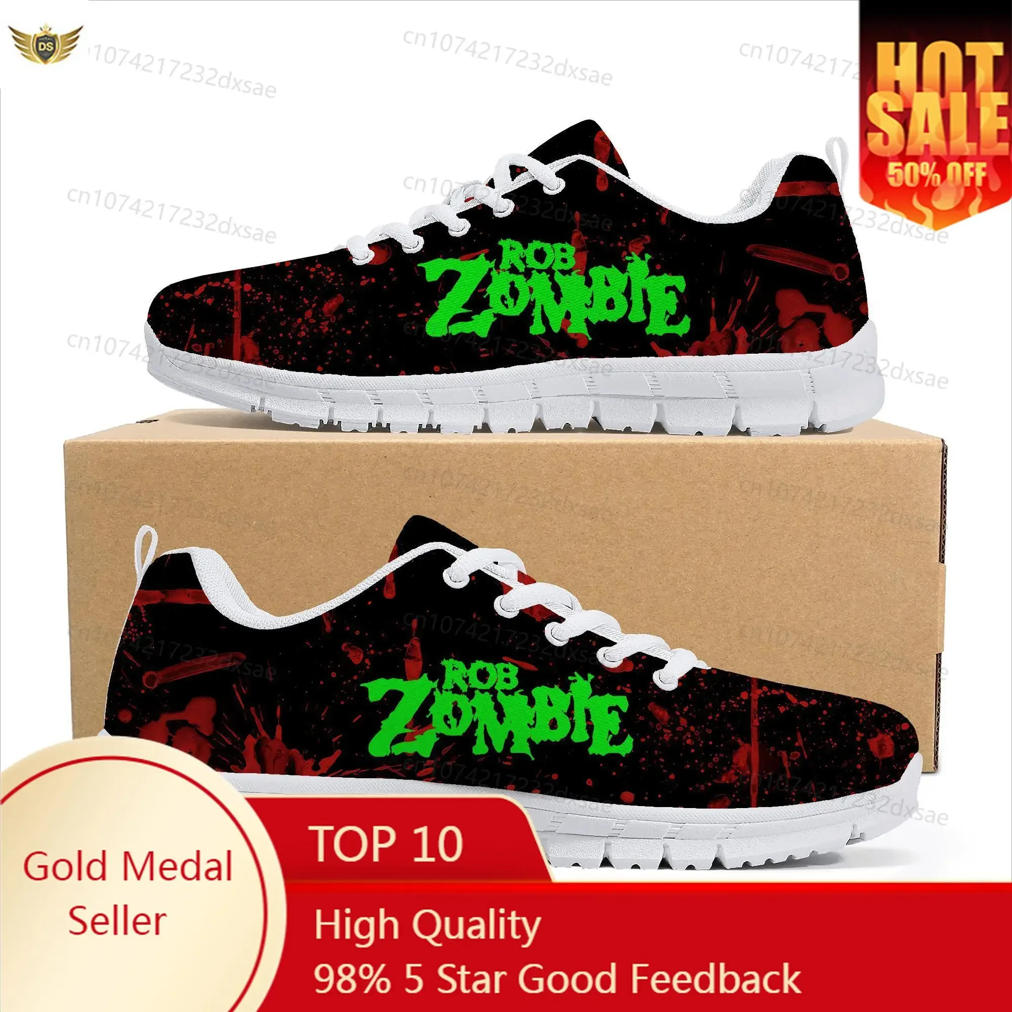 

Rob Zombie Rock Singer Sports Shoes Mens Womens Teenager Kids Children Sneakers Casual Custom Shoes High Quality Couple Shoes