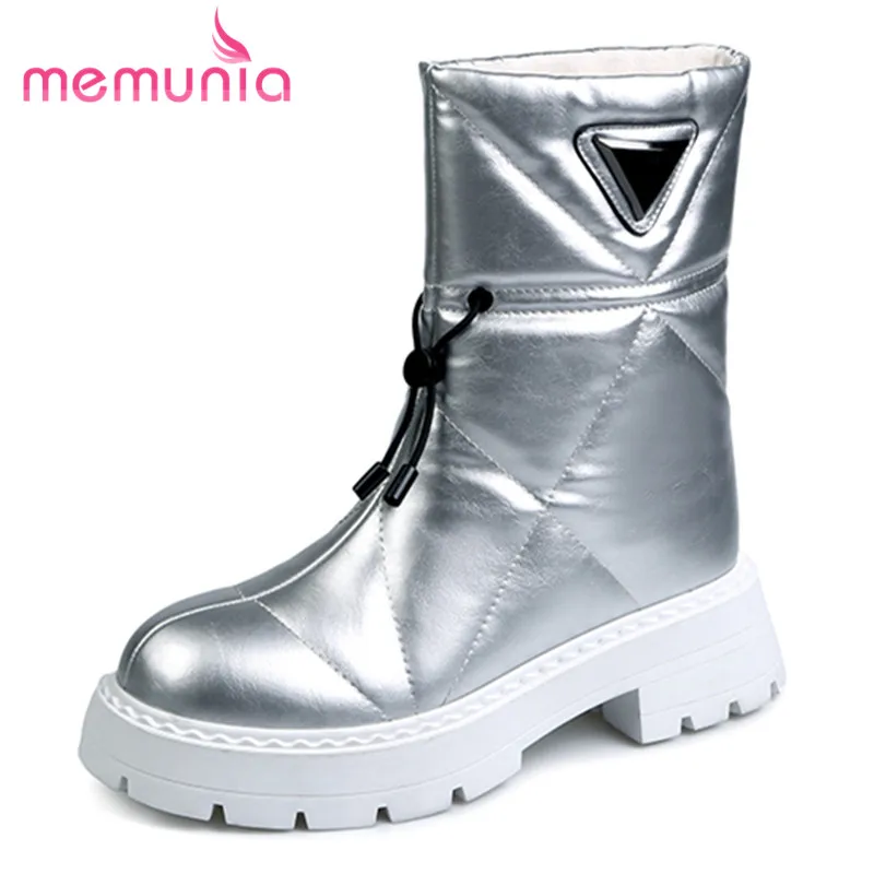 MEMUNIA 2023 New Synthetic Platform Women Boots Thick Med Heels Shoes Ladies Slip On Winter Snow Ankle Boots
MEMUNIA 2023 New Synthetic Platform Women Boots Thick Med Heels Shoes Ladies Slip On Winter Snow Ankle Boots