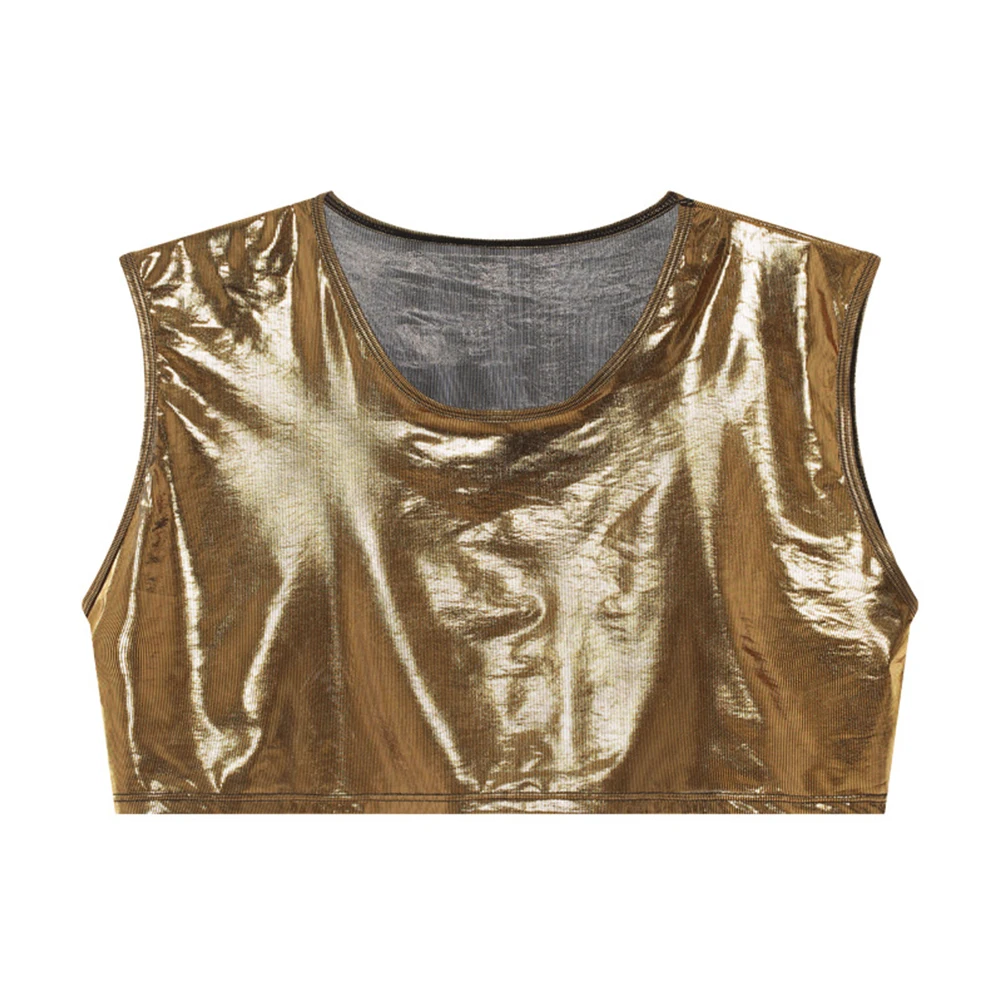 Men Sexy Cropped Tank Tops Shiny Night Club Wear Male Sleeveless Wet Look Faux Leather Vest Summer Singlets Crew Neck Tee Top
Men Sexy Cropped Tank Tops Shiny Night Club Wear Male Sleeveless Wet Look Faux Leather Vest Summer Singlets Crew Neck Tee Top