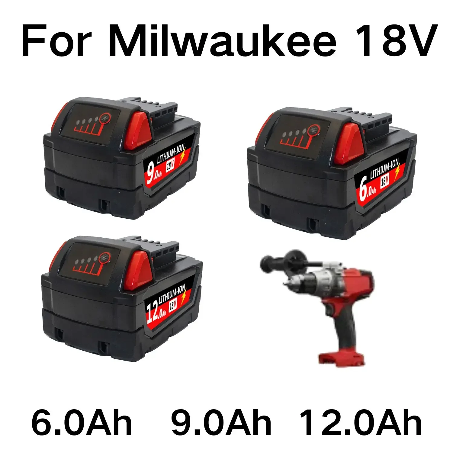 18V For Milwaukee M18 Battery M18B6 XC 9.0 Ah Li-Ion 48-11-1860 48-11-1852 Or 48-11-1850 48-11-1840 Cordless Power Tools
18V For Milwaukee M18 Battery M18B6 XC 9.0 Ah Li-Ion 48-11-1860 48-11-1852 Or 48-11-1850 48-11-1840 Cordless Power Tools