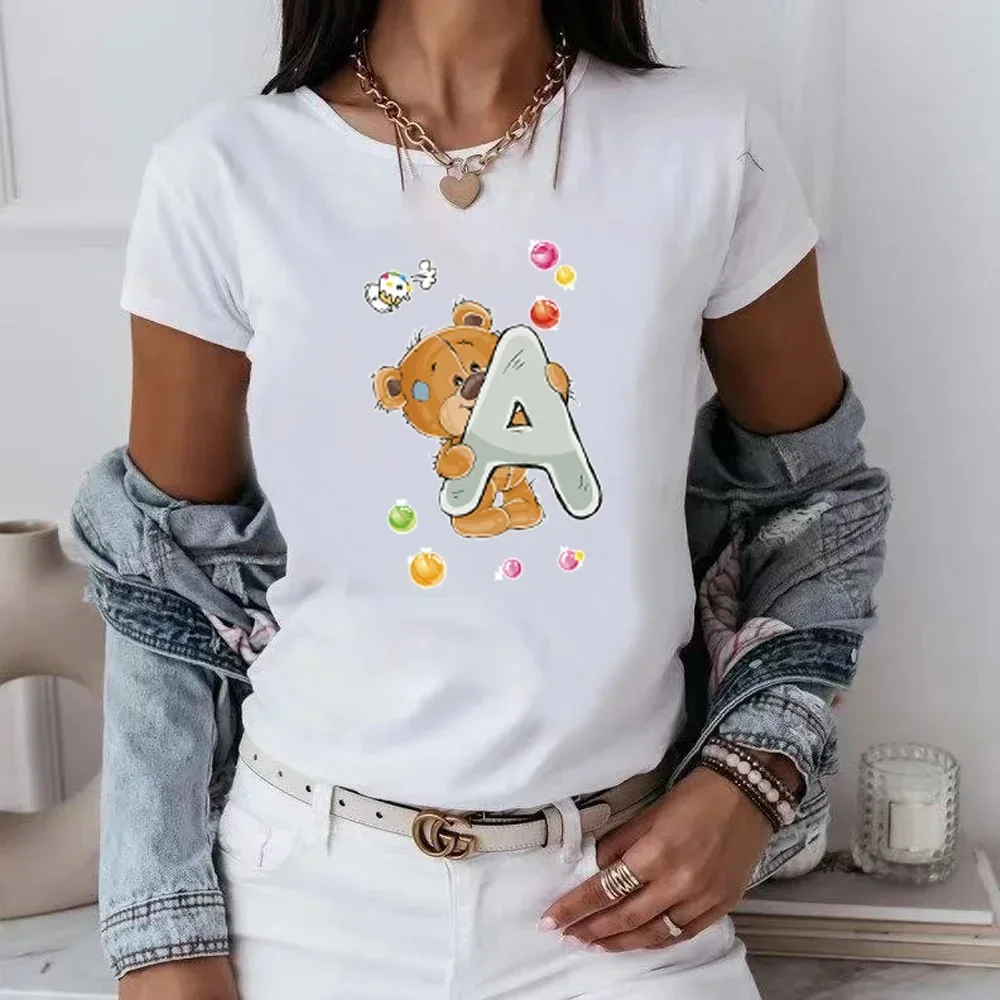 Женские футболки в стиле Харадзюку, Летние повседневные топы с надписью «английский Медведь» 26 дюймов, женская уличная одежда с коротким рукавом, топы
Женские футболки в стиле Харадзюку, Летние повседневные топы с надписью «английский Медведь» 26 дюймов, женская уличная одежда с коротким рукавом, топы