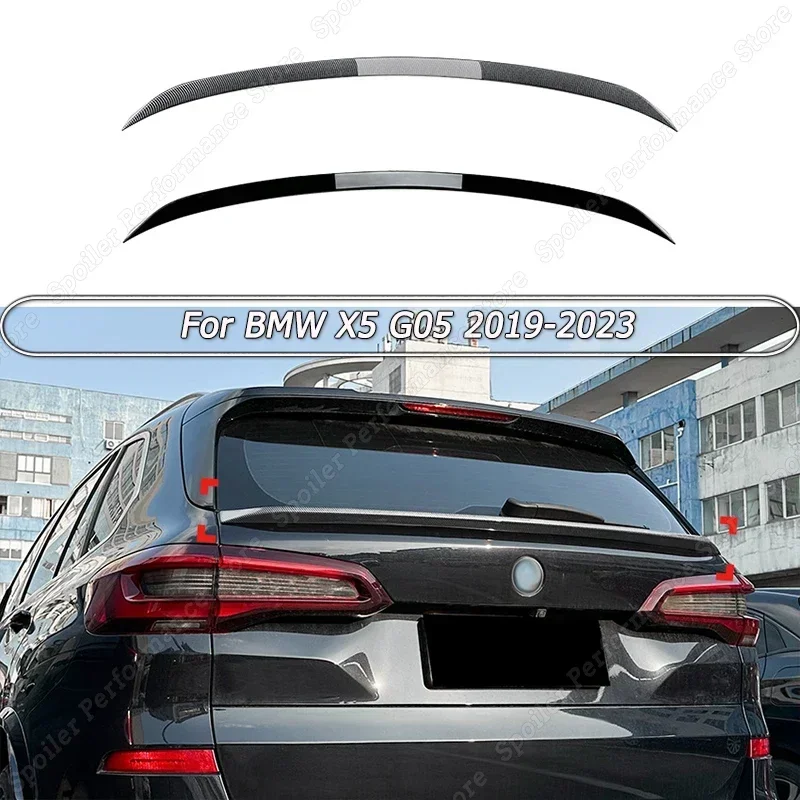 

Car Rear Spoiler Wings Body Kit Tuning For BMW X5 G05 2019 2020 2021 2022 2023 ABS Carbon Look/Gloss Black Styling Accessories