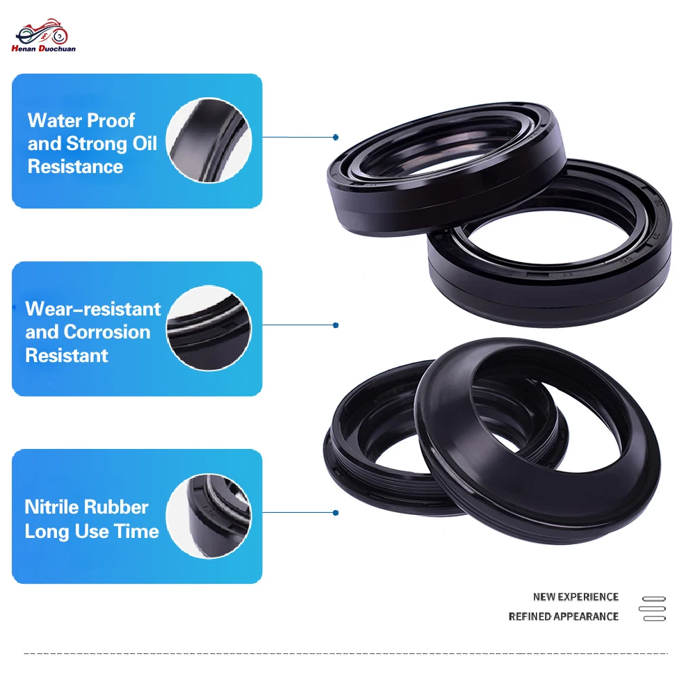 

37x50x11 Motorcycle Front Fork Oil Seal 37 50 Dust Cover For Honda CBR300R CBR300 CBR CB300F CB300 CB 300 NSR400 NSR400R NSR 400