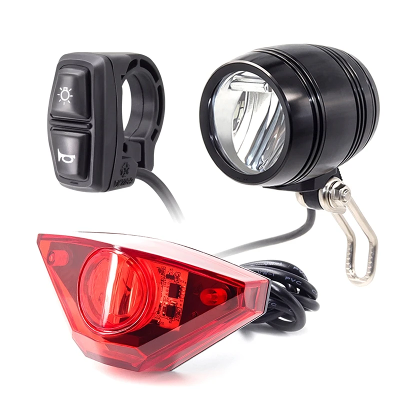 Ebike Headlight And Rear Light Set Input 24V 36V 48V 56V E-Bike LED Lamp Electric Bicycle Headlight And Tail Lights
Ebike Headlight And Rear Light Set Input 24V 36V 48V 56V E-Bike LED Lamp Electric Bicycle Headlight And Tail Lights