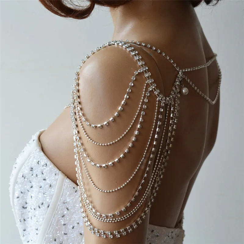 New Luxury Multi-layer Tassel Chest Breast Shoulder Body Chain Rhinestones Necklace for Women Beach Body Jewelry Prom Party Deco
New Luxury Multi-layer Tassel Chest Breast Shoulder Body Chain Rhinestones Necklace for Women Beach Body Jewelry Prom Party Deco