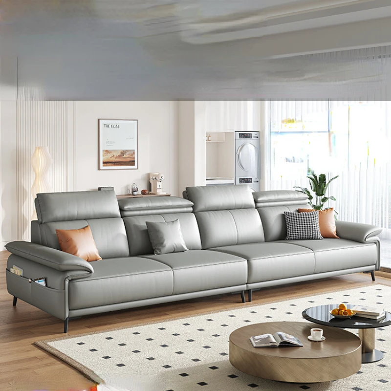 Диван из натуральной кожи, итальянский минималистский верхний слой, Воловья кожа, простой, светильник и роскошный, современный
Диван из натуральной кожи, итальянский минималистский верхний слой, Воловья кожа, простой, светильник и роскошный, современный