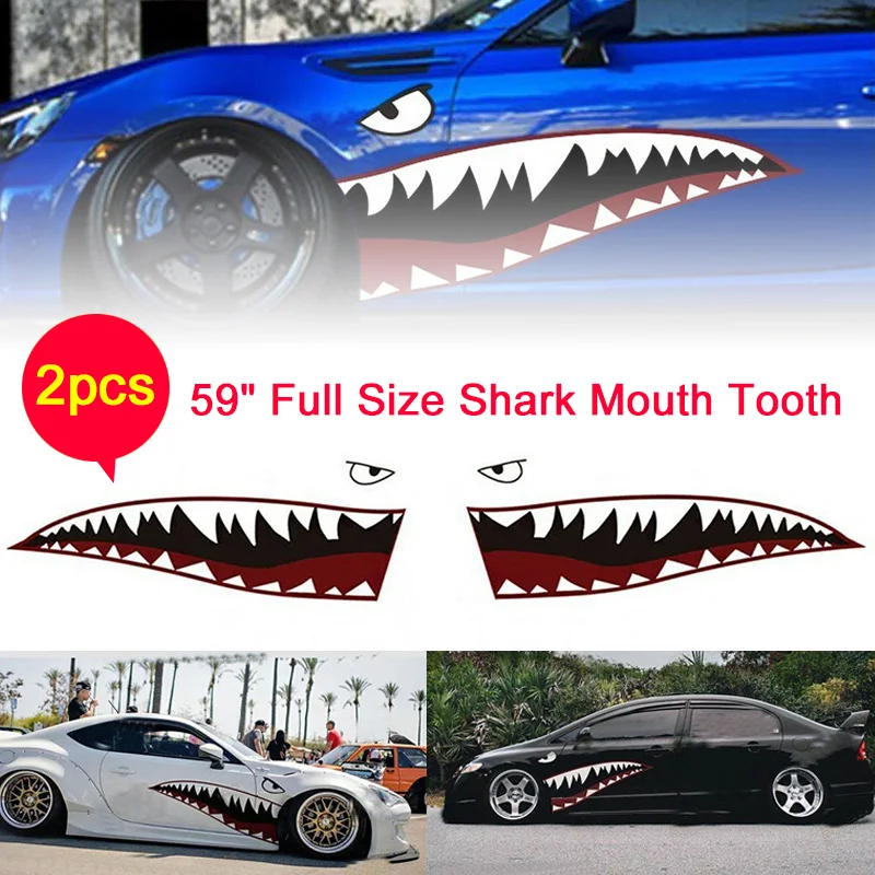 2 Pack Shark Mouth Car Stickers DIY Cartoon Car Stickers PVC Car Waterproof Stickers Car Decorative Accessories
2 Pack Shark Mouth Car Stickers DIY Cartoon Car Stickers PVC Car Waterproof Stickers Car Decorative Accessories