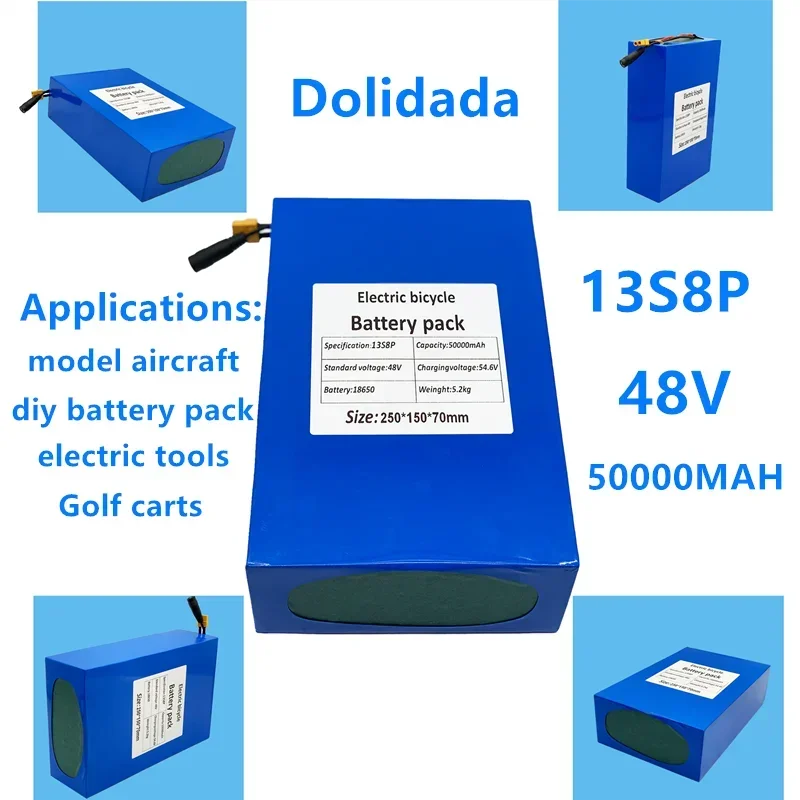 

New 48v 50000mah 13s8p wildly use battery, model aircraft, electric tools,power tools , cartssolar energy, inverters and others