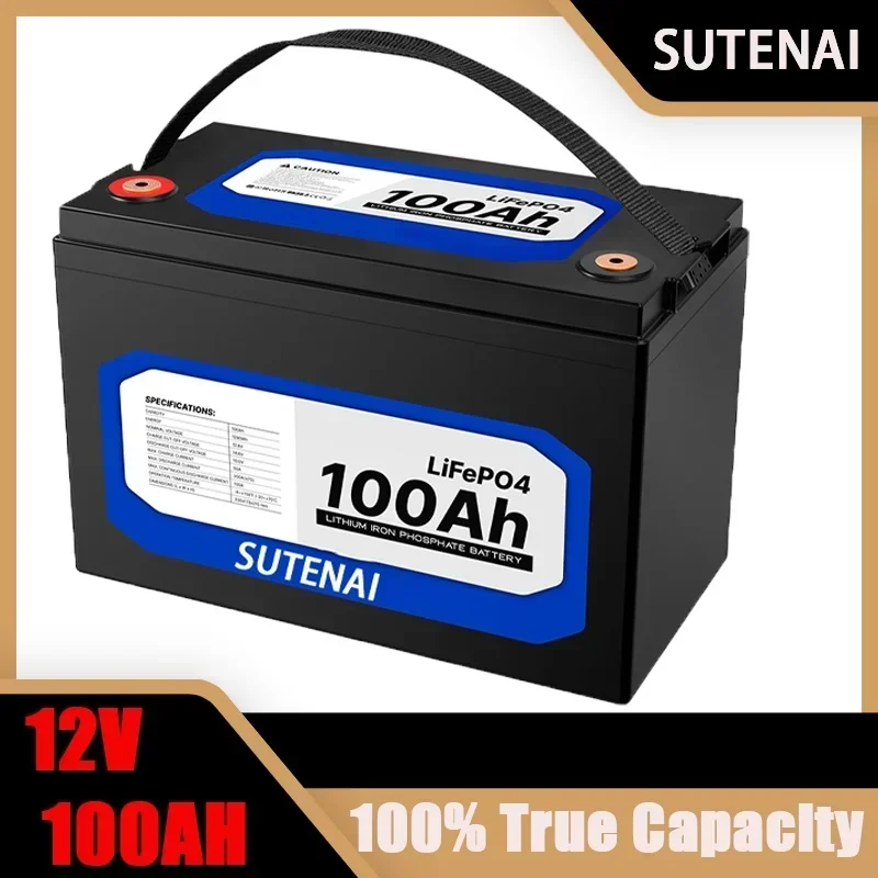 12V 100Ah Lithium Iron Phosphate Battery LiFePO4 Built-in BMS LiFePO4 Battery for Solar Power System RV House Trolling Motor
12V 100Ah Lithium Iron Phosphate Battery LiFePO4 Built-in BMS LiFePO4 Battery for Solar Power System RV House Trolling Motor