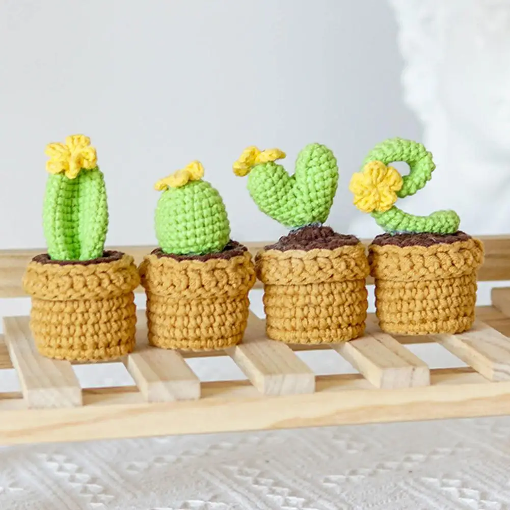

Handmade Cactus Love Potted Wool Yarn Crochet Knitting Kits For Women, Mom, Girfriend Gift, Home Decoration Wholesales