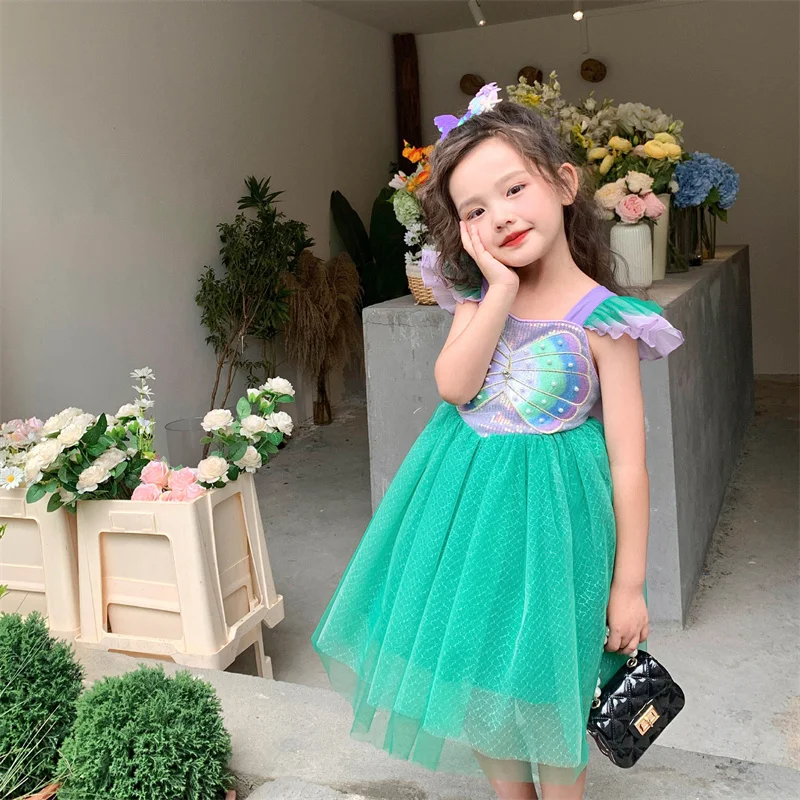 2023 Baby Girls Cosplay Costume for Mermaid Kids Sleeveless Princess Tulle Dresses Children's Day Performance Clothes Outfits
2023 Baby Girls Cosplay Costume for Mermaid Kids Sleeveless Princess Tulle Dresses Children's Day Performance Clothes Outfits