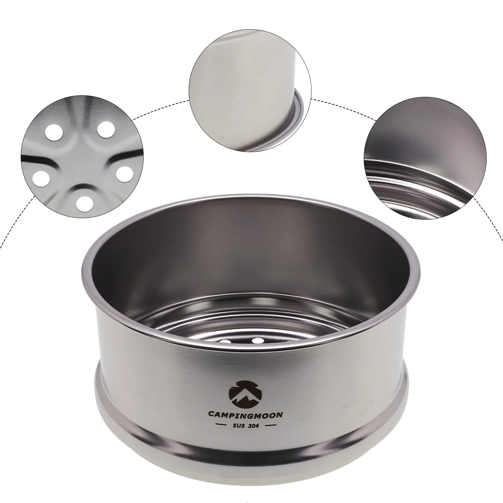 CAMPINGMOON Stainless Steel Steamer For Outdoor Sierra Bowl Cup Kitchen Picnic Durable Outdoor Camping Hiking Accessories
CAMPINGMOON Stainless Steel Steamer For Outdoor Sierra Bowl Cup Kitchen Picnic Durable Outdoor Camping Hiking Accessories