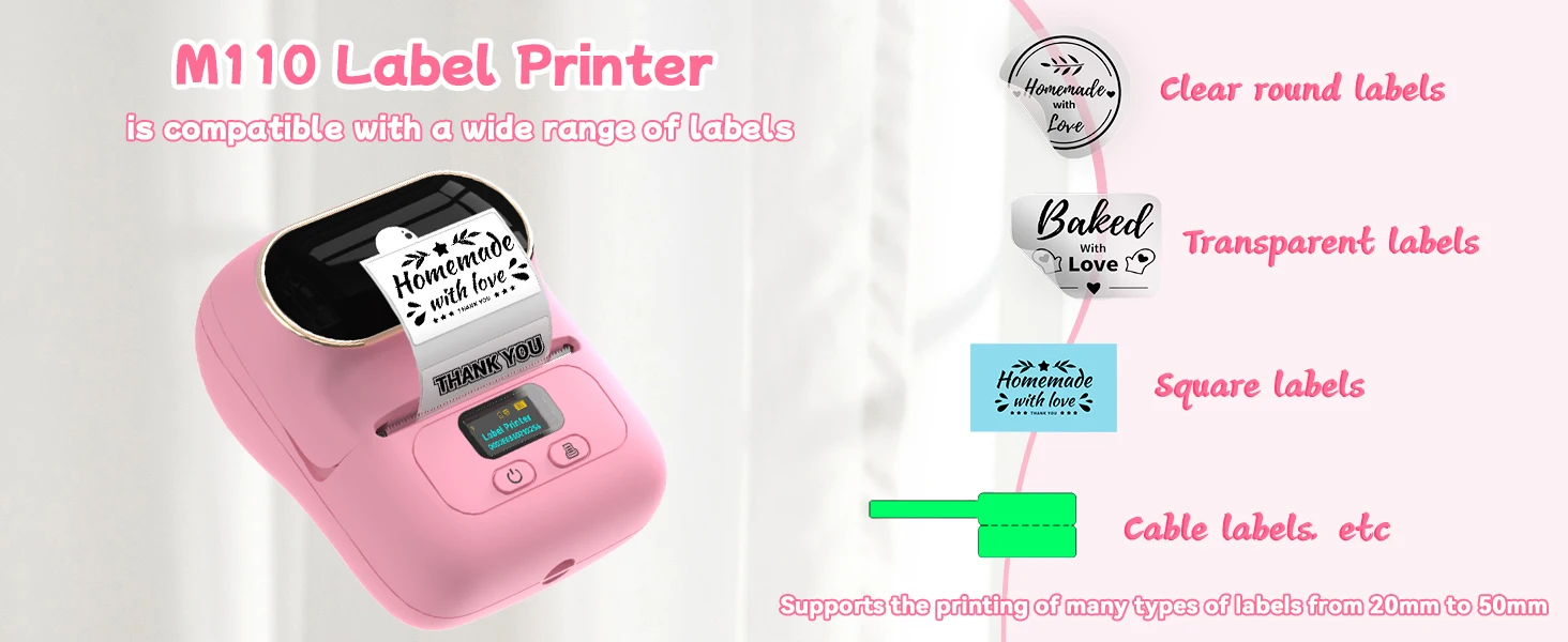 Generic Phomemo M110 Label Makers Portable Bluetooth Thermal Label