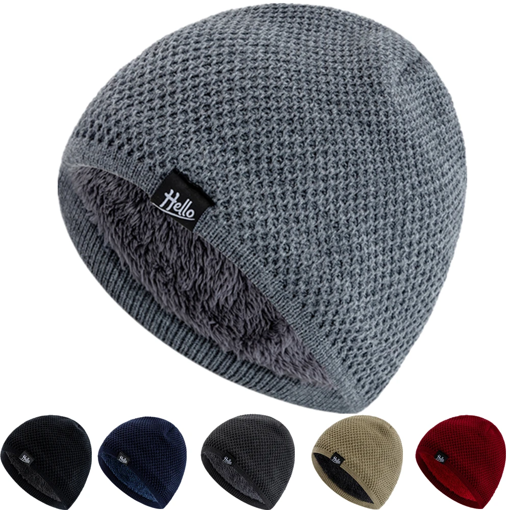 Unisex Plush Fur Lined Ski Hats