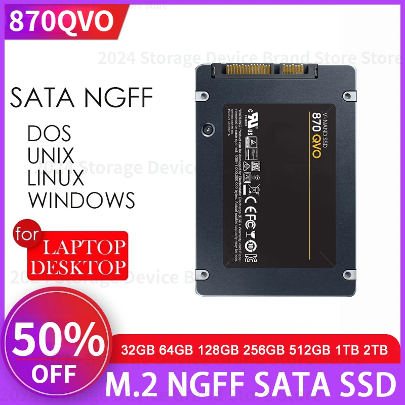 8TB 870 QVO Internal Solid State Drive Hard Disk SSD 2.5 Inch Sata III 4TB SSD Drive Hard Disk for Laptop Microcomputer Desktop
8TB 870 QVO Internal Solid State Drive Hard Disk SSD 2.5 Inch Sata III 4TB SSD Drive Hard Disk for Laptop Microcomputer Desktop