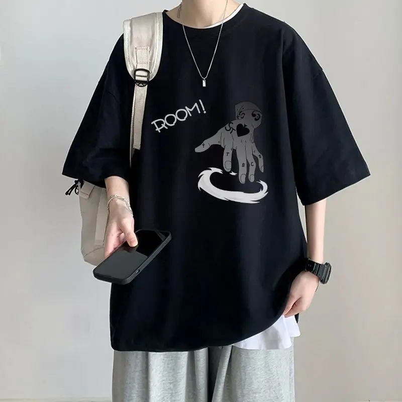Men and women trendy and personalized hip-hop printed short sleeved T-shirt summer handsome suitable for home leisure y2k top
Men and women trendy and personalized hip-hop printed short sleeved T-shirt summer handsome suitable for home leisure y2k top
