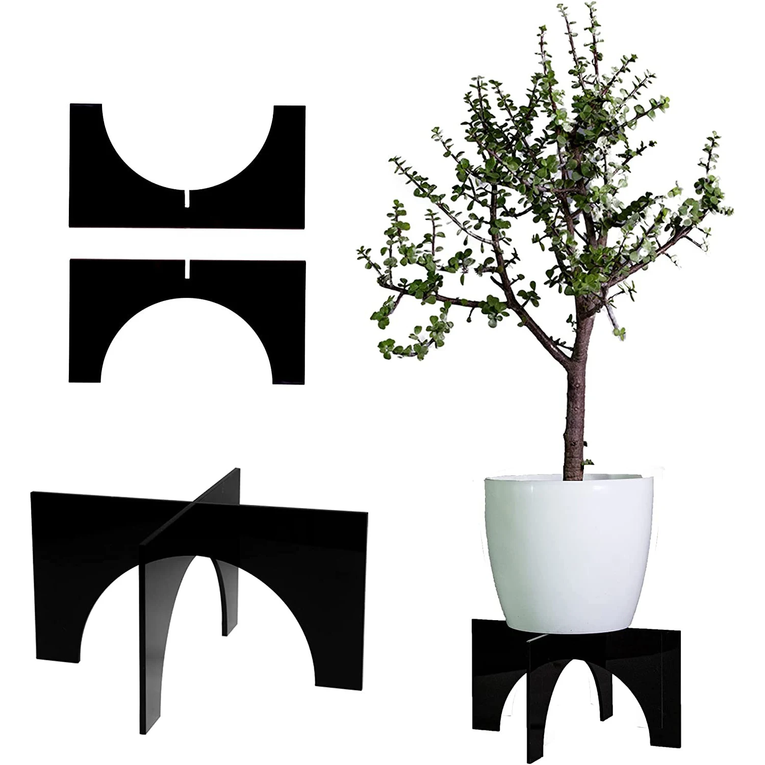 2 Pack 9-11.5 icnh Black Acrylic Planter Stand for Indoor Flower and Plants, Acrylic Pot Holder, Large Potted Display Stand
2 Pack 9-11.5 icnh Black Acrylic Planter Stand for Indoor Flower and Plants, Acrylic Pot Holder, Large Potted Display Stand
