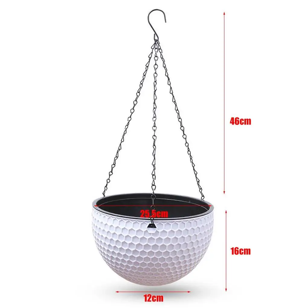Hanging Flower Basket Resin Plant Hanger Hanging Flower Basket Resin Plant Hanger