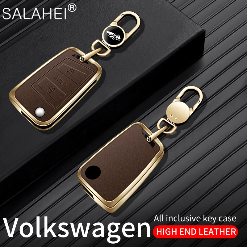 

Car Flip Key Case Cover Shell Fob For VW Volkswagen Golf 7 MK7 Tiguan MK2 For Seat Ateca Leon FR Ibiza For Skoda Octavia Kodiaq