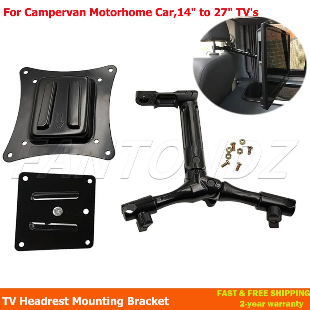 TV Monitor Headrest Mounting Bracket For Campervan Motorhome Car,14" to 27" TV's
TV Monitor Headrest Mounting Bracket For Campervan Motorhome Car,14" to 27" TV's