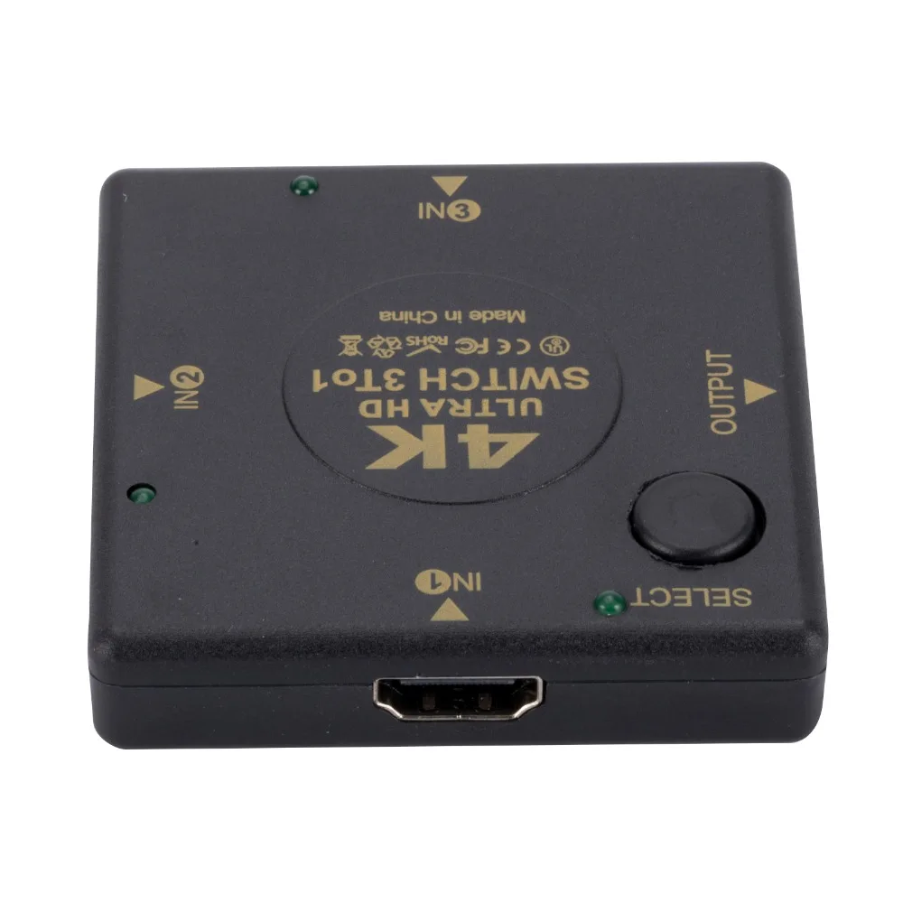 3x1 Adapter Ultra HD Switch 3 To 1 Switcher Shared Screen Splitter HD Switch 3 in 1 Out with Remote Control 3D
3x1 Adapter Ultra HD Switch 3 To 1 Switcher Shared Screen Splitter HD Switch 3 in 1 Out with Remote Control 3D