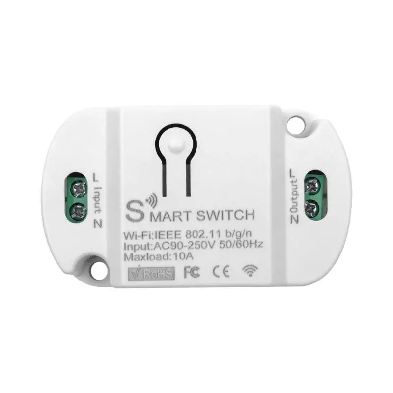 

Mini Smart Switch Wifi 10a Wireless Switches Timer Tuya Breaker Module Work With Alexa Home