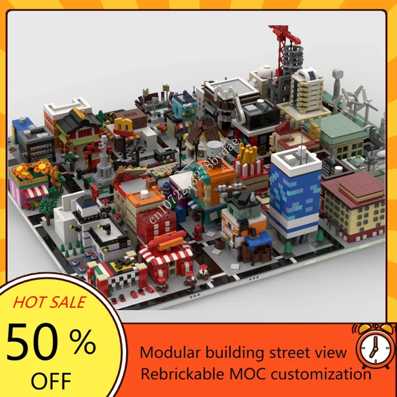 15414PCS Customized MOC Modular City Restaurants Street View Building Blocks Model Technology Bricks DIY Assembly Toys Xmas Gift
15414PCS Customized MOC Modular City Restaurants Street View Building Blocks Model Technology Bricks DIY Assembly Toys Xmas Gift