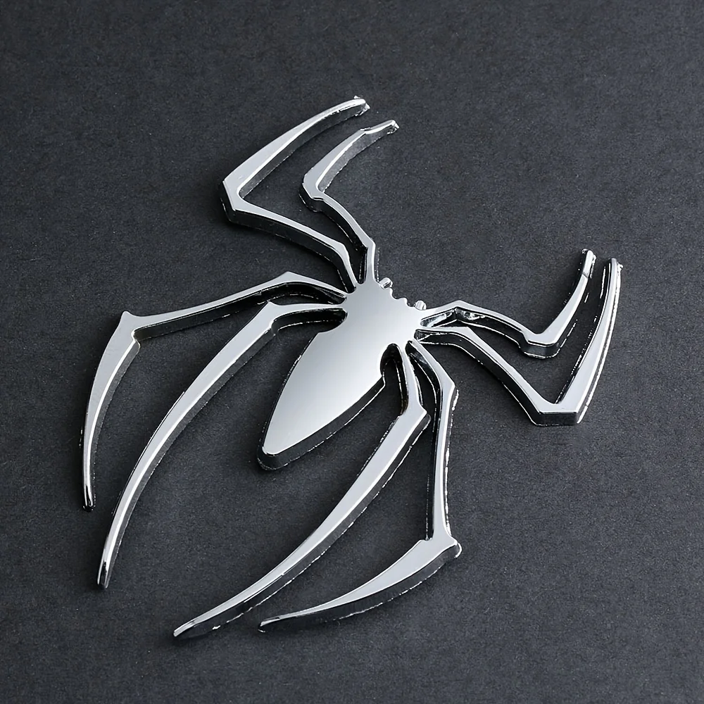 

1pc Universal 3D Metal Spider Shape Car Stickers Chrome Badge Auto Emblem Decal Car Styling Decoration Auto Exterior Accessories