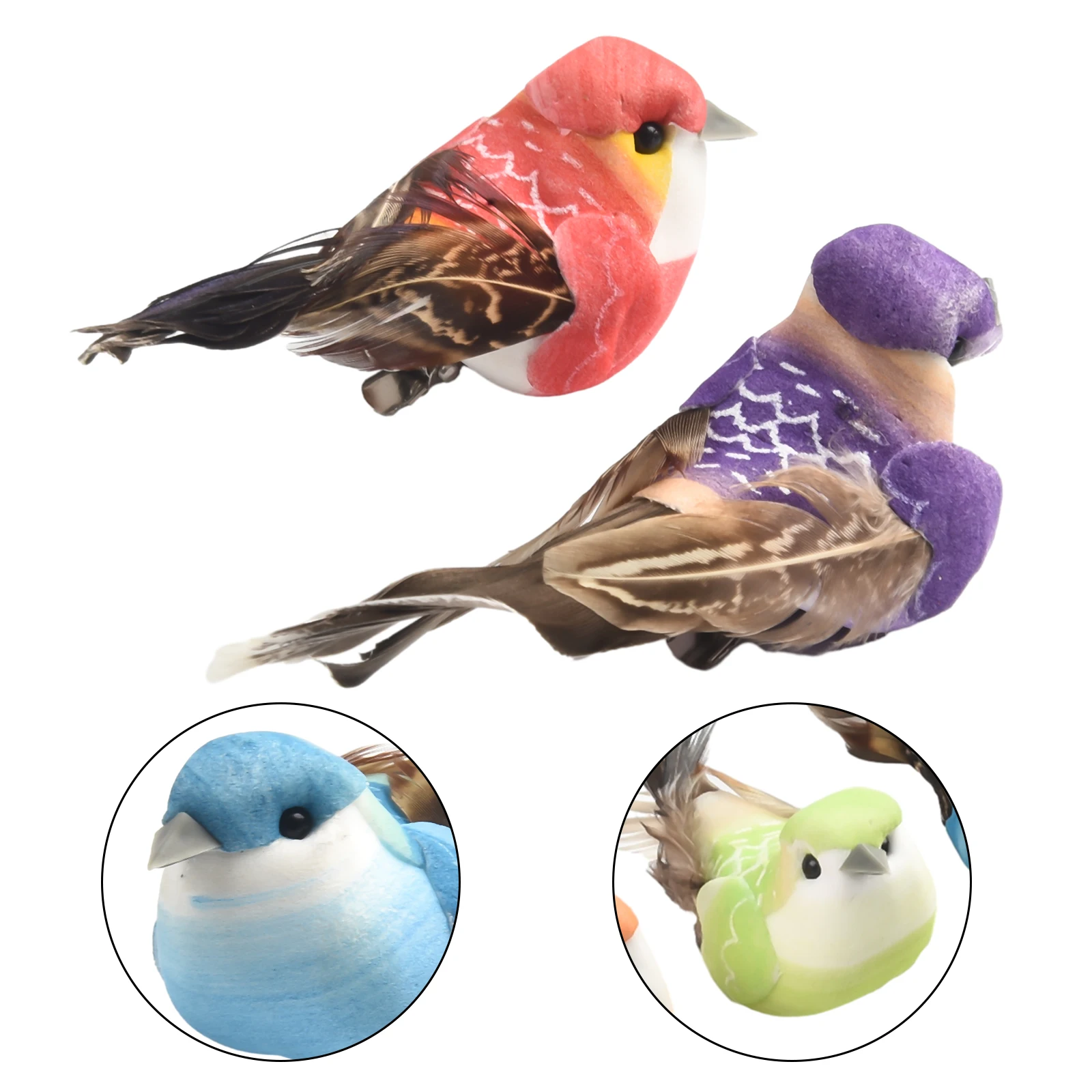 6pcs Bird Model Simulation Feather Birds Models Fake Artificial Foam Animal Wedding Home Garden Ornament Miniature Decoration
6pcs Bird Model Simulation Feather Birds Models Fake Artificial Foam Animal Wedding Home Garden Ornament Miniature Decoration