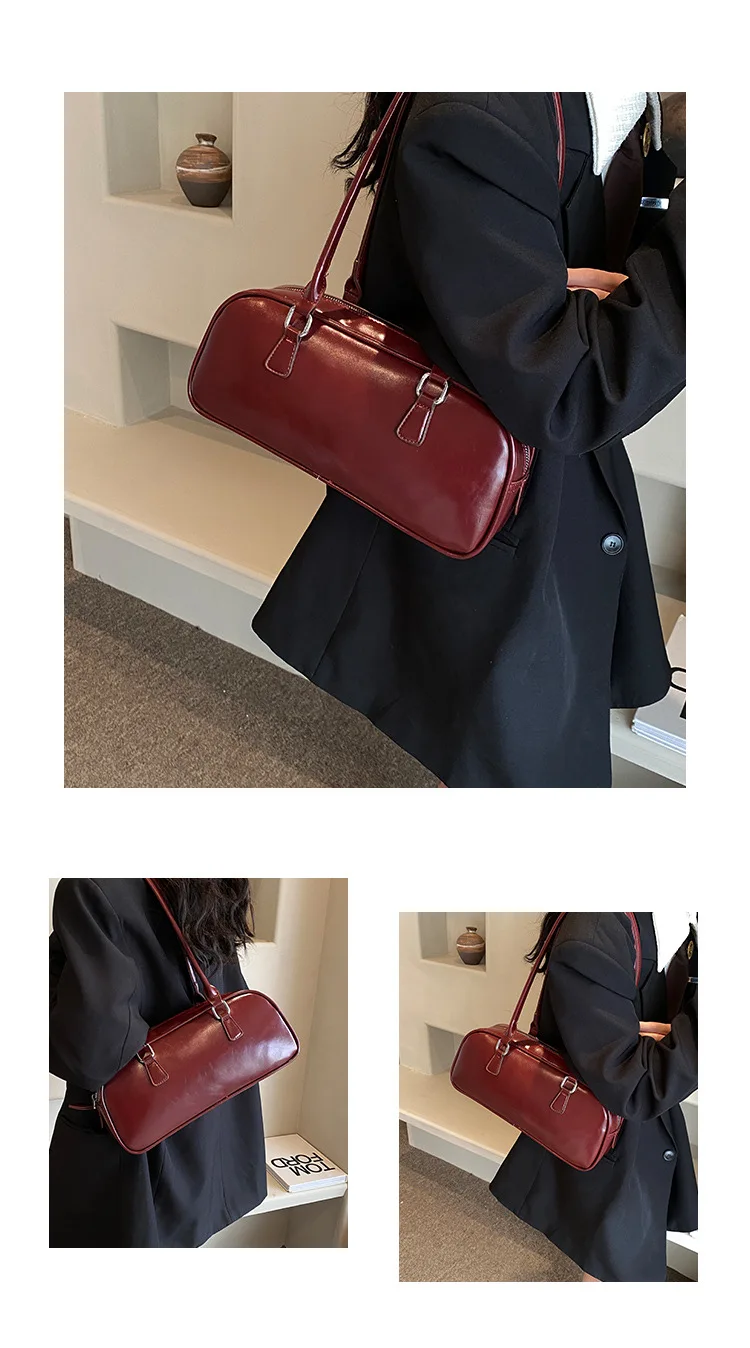 بلون بولي Leather حقائب جلدية تحت الإبط للنساء 2026 ربيع الكورية موضة ريترو حقيبة كتف بسيطة سيدة حقائب اليد والمحافظ بلون بولي Leather حقائب جلدية تحت الإبط للنساء 2026 ربيع الكورية موضة ريترو حقيبة كتف بسيطة سيدة حقائب اليد والمحافظ